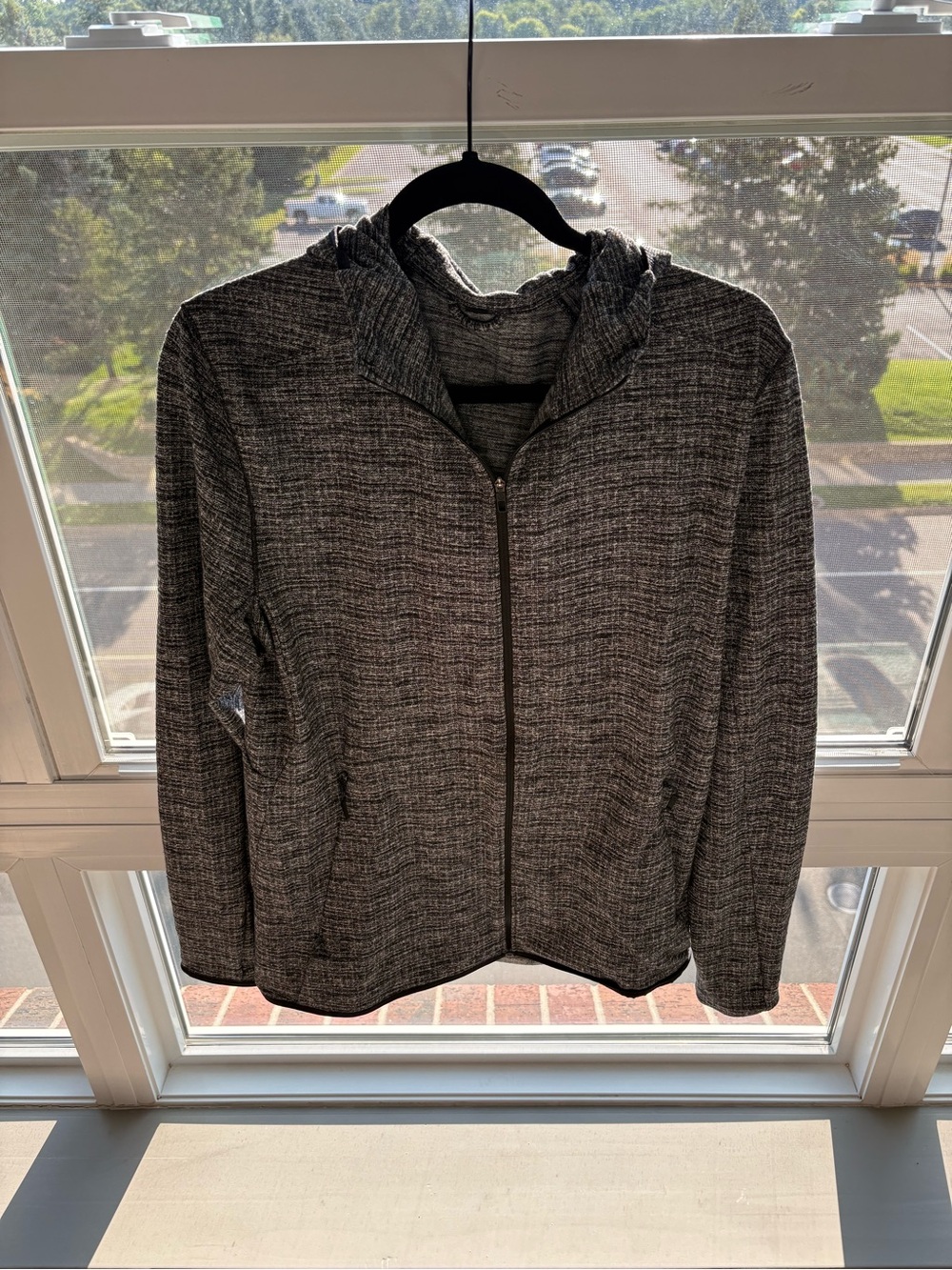 Men’s Lululemon Gray Zip-Front Hooded Jacket